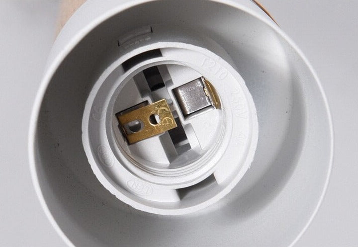 Marlen | Wood and Metal Cylindrical Pendant Light