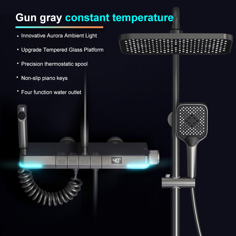 Aurell | Thermostatic Shower System With Digital Display