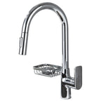 Single-Lever Kitchen Faucet With Pull-Down Sprayer, Hot And Cold