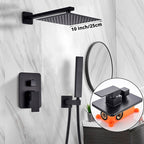 Modern Black 3-Piece Bath and Shower Set