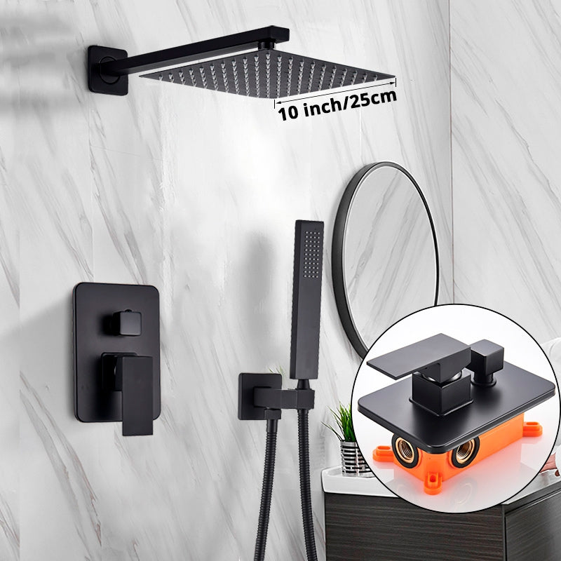 Modern Black 3-Piece Bath and Shower Set