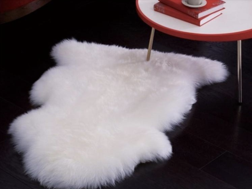 Brielle Plush Faux Sheepskin Throw & Area Rug
