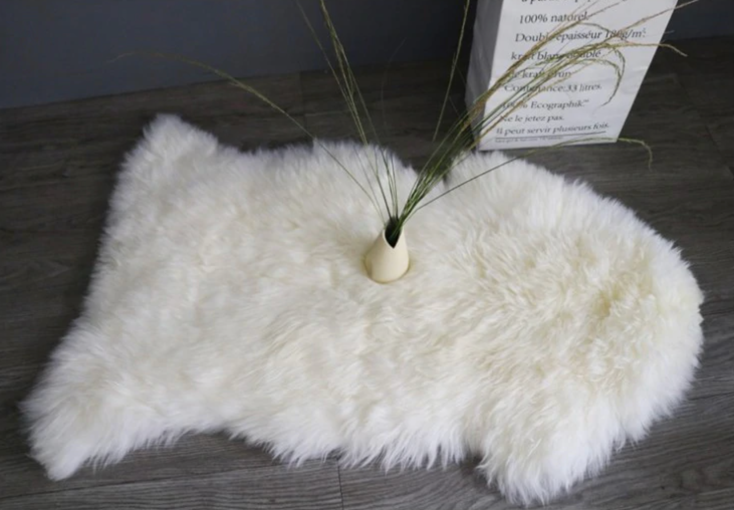Brielle Plush Faux Sheepskin Throw & Area Rug