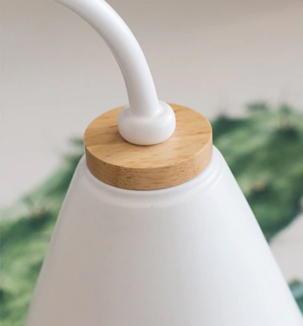 Maris | Curved Wood and Metal Wall Sconce