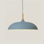 Aurelle Soft Pastel Collection Pendant Lamps in Metal and Wood
