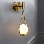 Aurel | Brass Sphere Wall Sconce