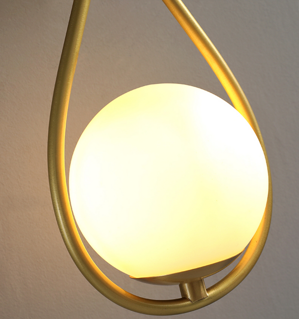 Aurel | Brass Sphere Wall Sconce