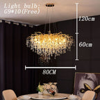 Luminelle Gold Branch Crystal LED Chandelier