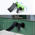 Sleek Single Lever Wall Mounted Waterfall Faucet for Bathroom Sink