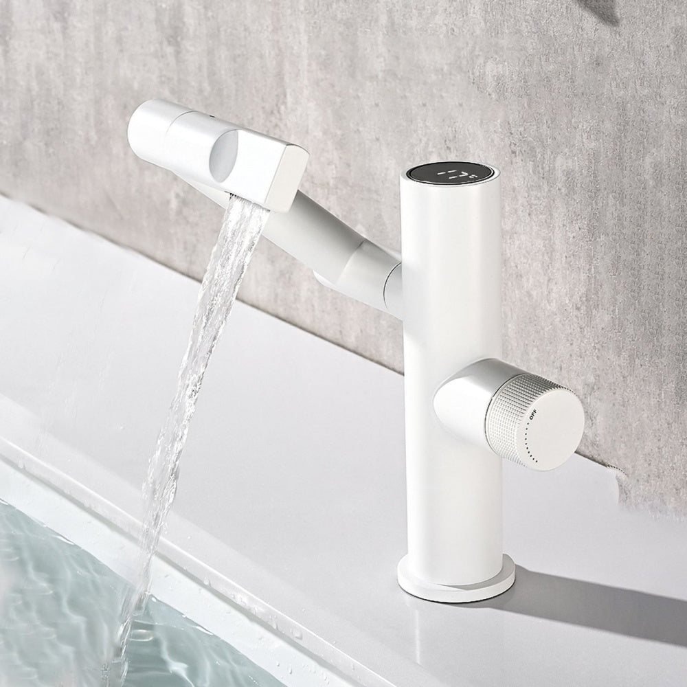 Nerova | Smart Single-Hole Bathroom Faucet with Temperature Readout