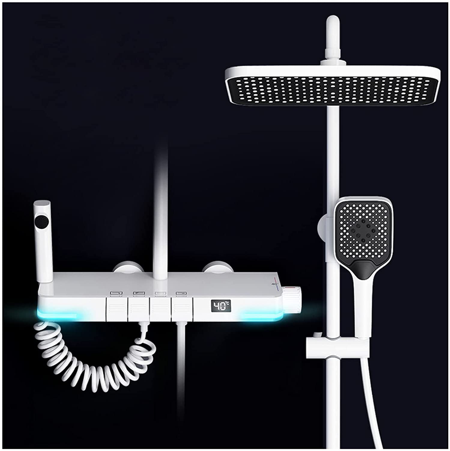 Aurell | Thermostatic Shower System With Digital Display