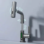 AquaLuxe Digital Waterfall Faucet