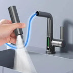 AquaLuxe Digital Waterfall Faucet