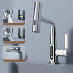 AquaLuxe Digital Waterfall Faucet