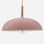 Aurelle Soft Pastel Collection Pendant Lamps in Metal and Wood