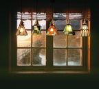 Mirella | Vintage Stained Glass LED Pendant Light, Bulb Included