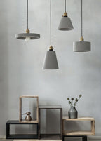Kelda Handcrafted Cement Pendant LED Light in Nordic Style - Bulb Included