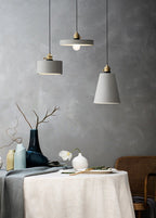 Kelda Handcrafted Cement Pendant LED Light in Nordic Style - Bulb Included
