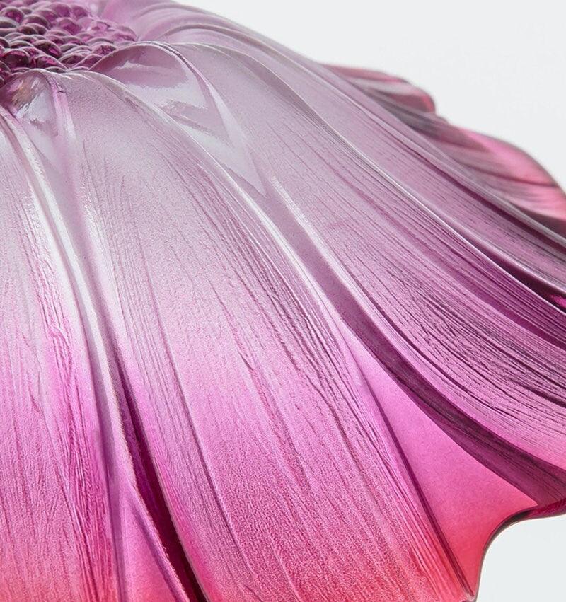 Lunara Violet Glass Sunflower Pendant Light, Retro-Style LED with Bulb Included