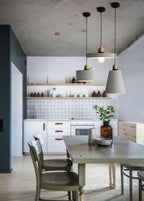 Kelda Handcrafted Cement Pendant LED Light in Nordic Style - Bulb Included