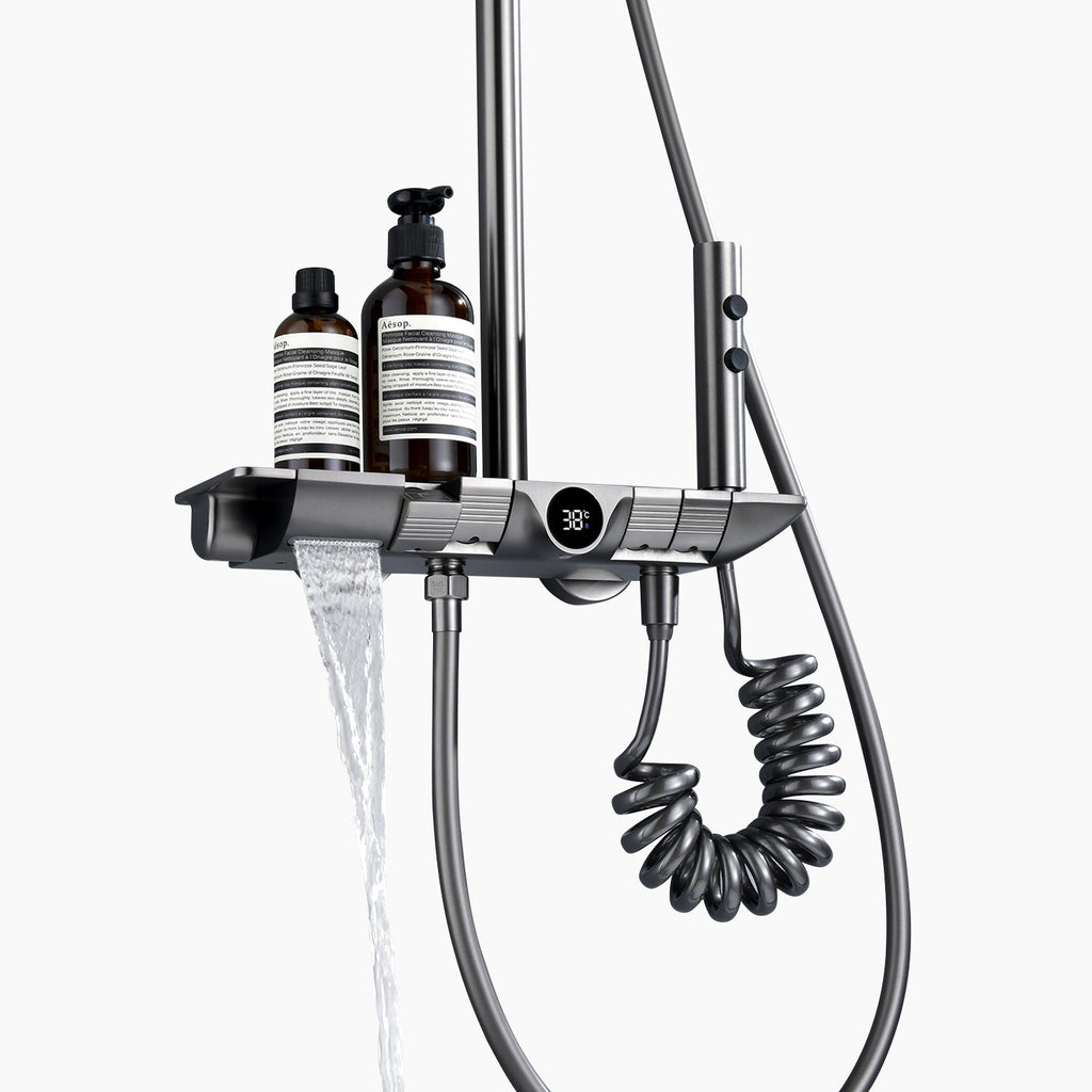 AquaSense Smart Shower System with Multi-Function Jets