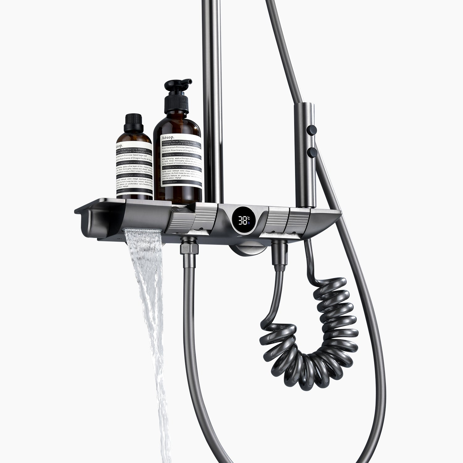 AquaSense Smart Shower System with Multi-Function Jets