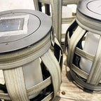 Kirel | Cross-Weave Rattan Solar Outdoor Light