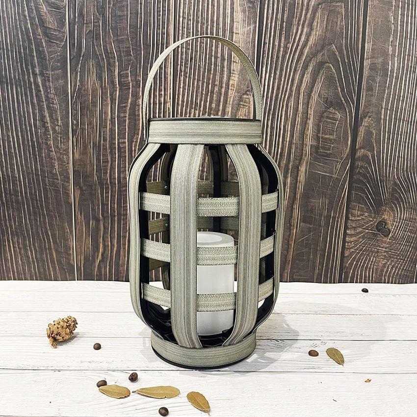 Kirel | Cross-Weave Rattan Solar Outdoor Light