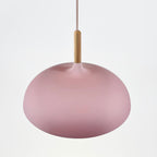 Aurelle Soft Pastel Collection Pendant Lamps in Metal and Wood