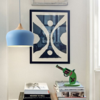 Aurelle Soft Pastel Collection Pendant Lamps in Metal and Wood