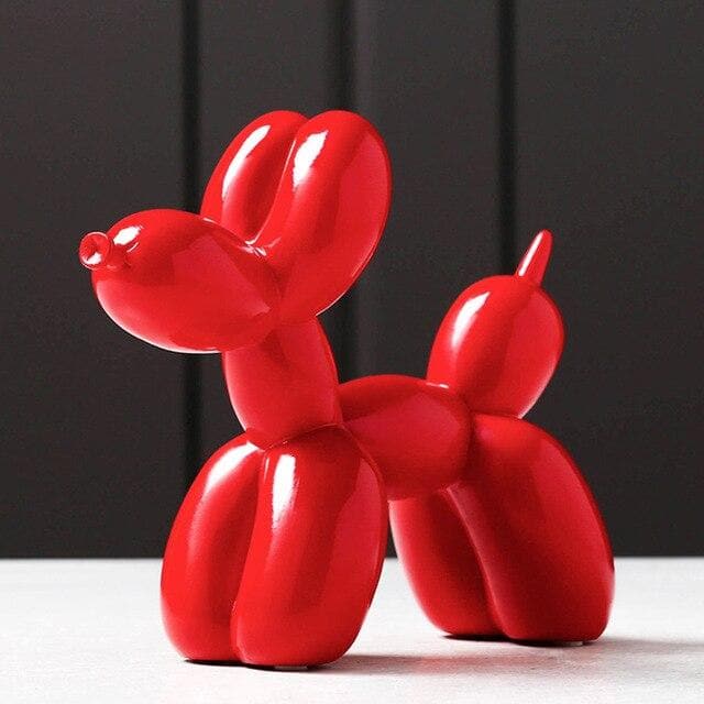 Handcrafted Resin Balloon Dog Figurine