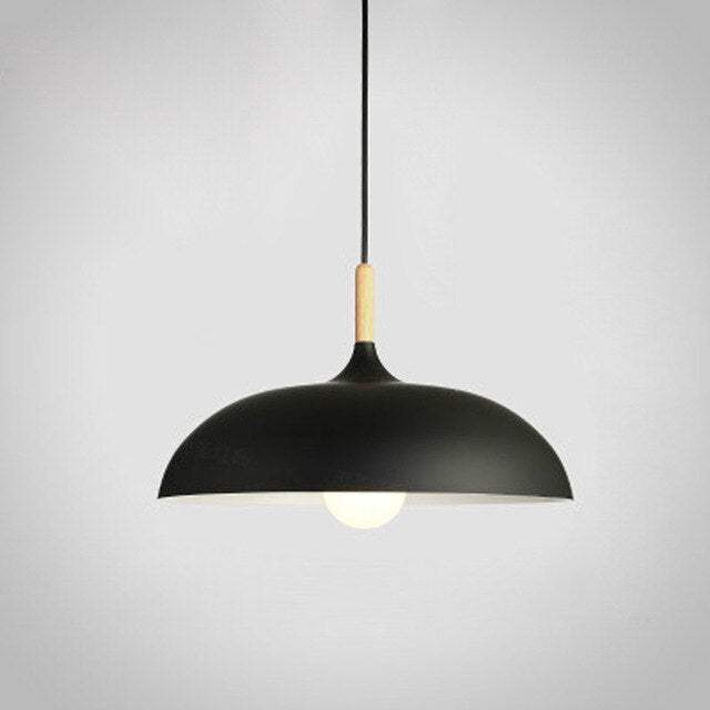 Aurelle Soft Pastel Collection Pendant Lamps in Metal and Wood