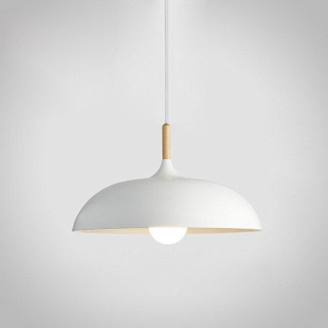 Aurelle Soft Pastel Collection Pendant Lamps in Metal and Wood