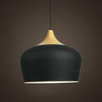 Aurelle Soft Pastel Collection Pendant Lamps in Metal and Wood