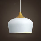 Aurelle Soft Pastel Collection Pendant Lamps in Metal and Wood