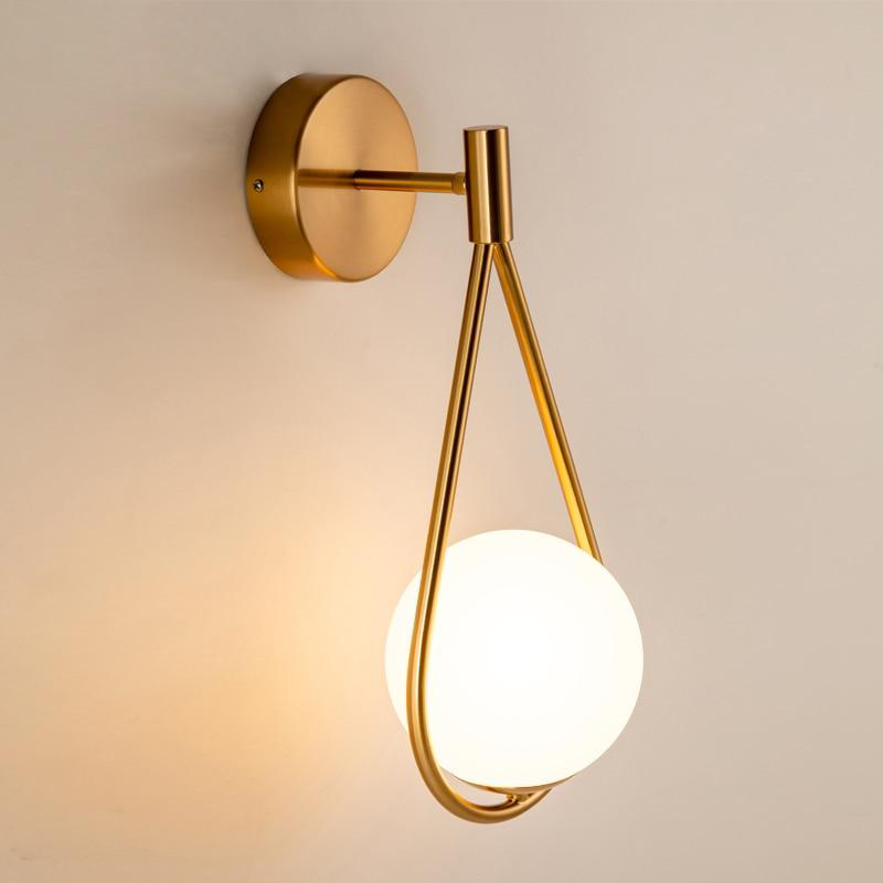 Aurel | Brass Sphere Wall Sconce