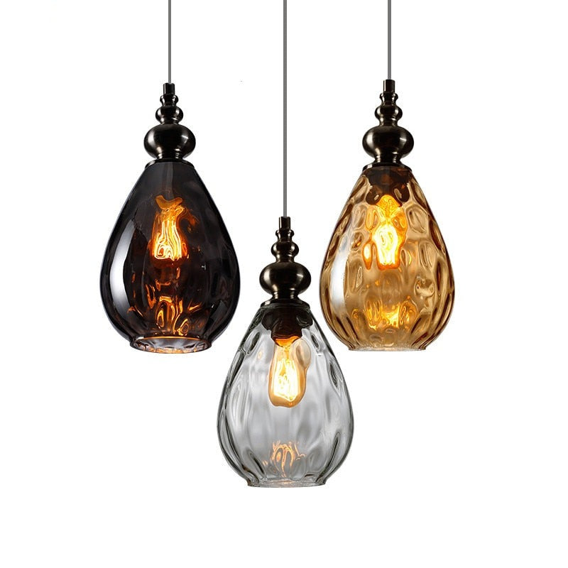 Arlena Drop Glass Pendant Lamp in Modern Nordic Style