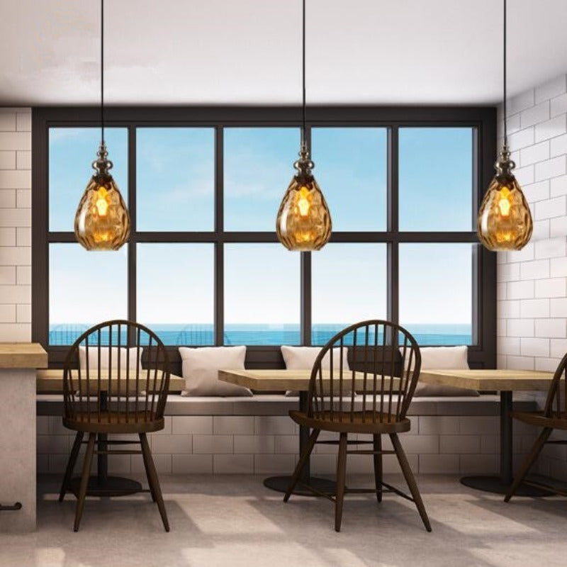 Arlena Drop Glass Pendant Lamp in Modern Nordic Style