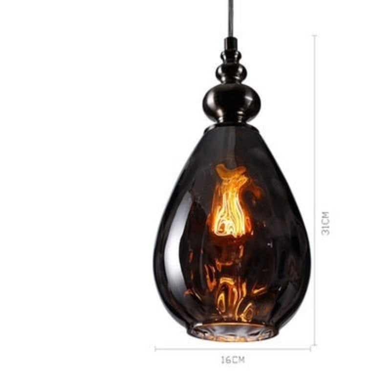 Arlena Drop Glass Pendant Lamp in Modern Nordic Style