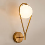 Aurel | Brass Sphere Wall Sconce
