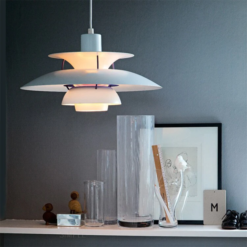 Multicolored Layered Pendant Lamp