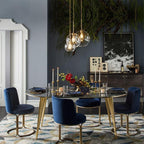 Aurell Nordic Glass Pendant Light in Champagne Amber, Iconic Silver and Transparent