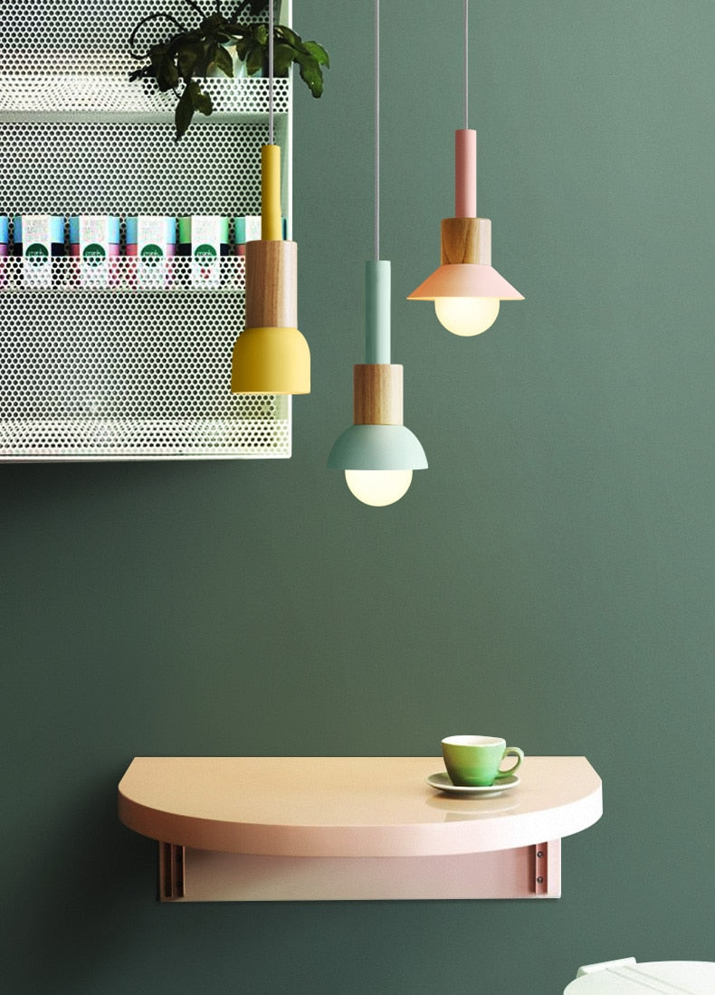 Liora Metal and Wood Pendant Lights