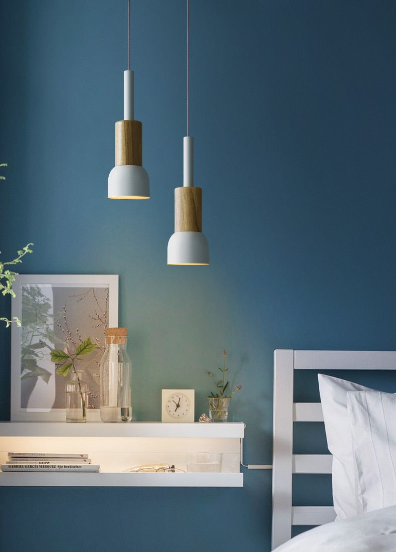Liora Metal and Wood Pendant Lights