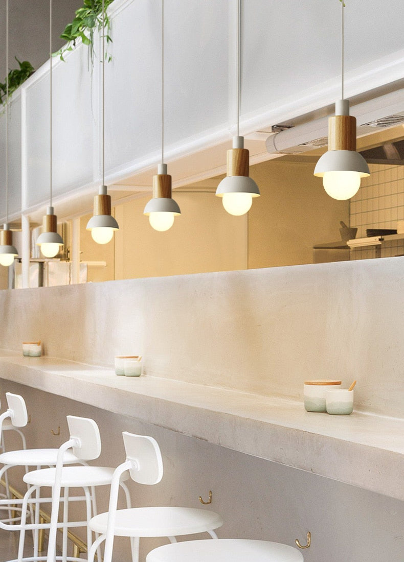 Liora Metal and Wood Pendant Lights
