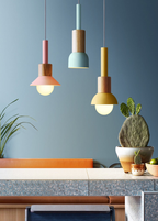 Liora Metal and Wood Pendant Lights