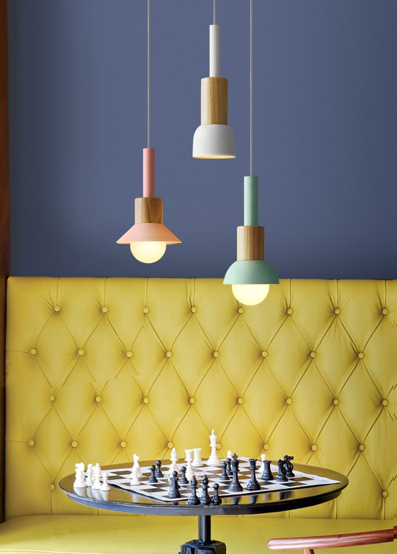 Liora Metal and Wood Pendant Lights