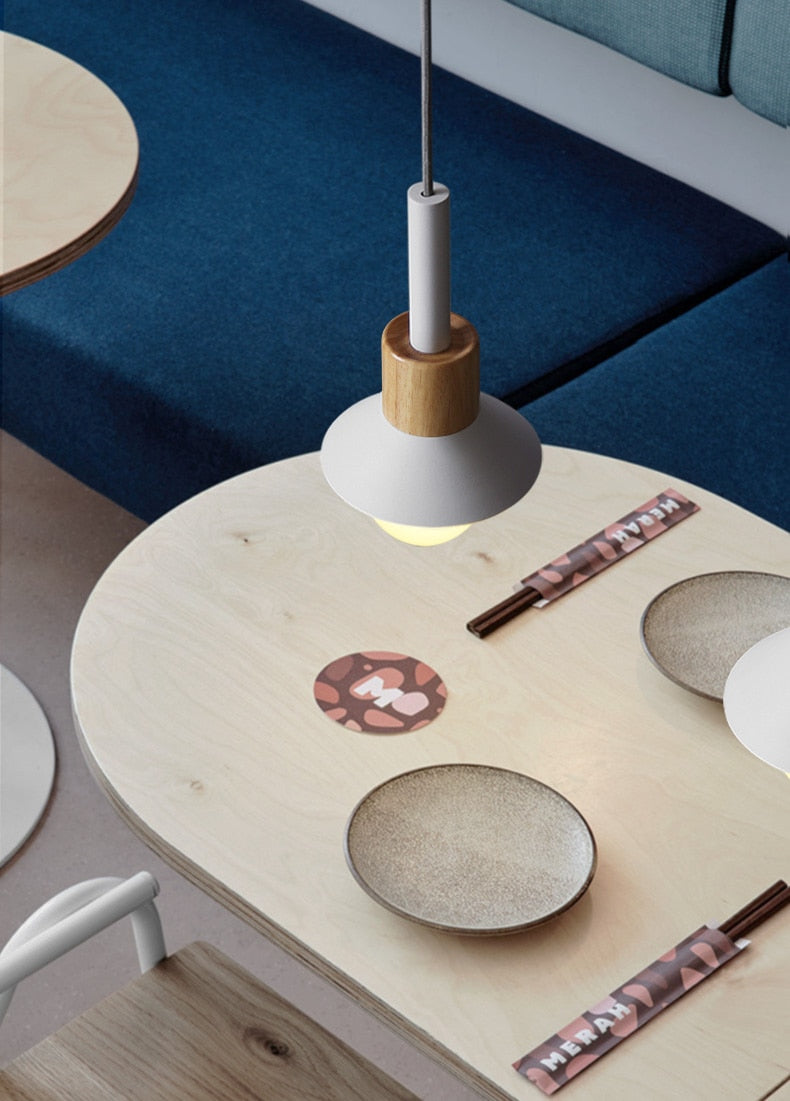 Liora Metal and Wood Pendant Lights