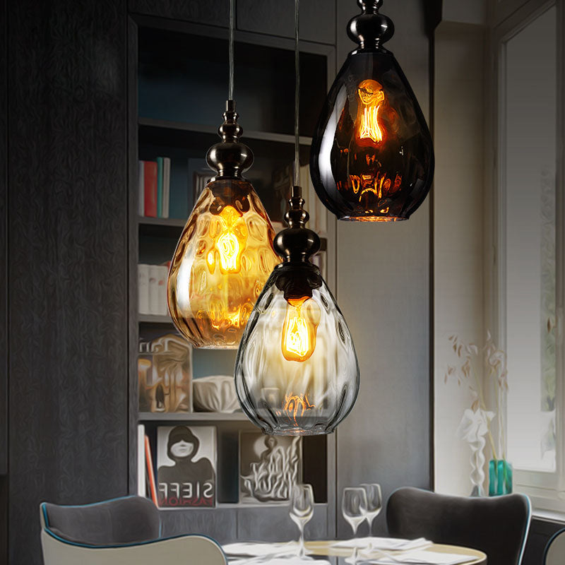 Arlena Drop Glass Pendant Lamp in Modern Nordic Style