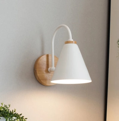 Maris | Curved Wood and Metal Wall Sconce